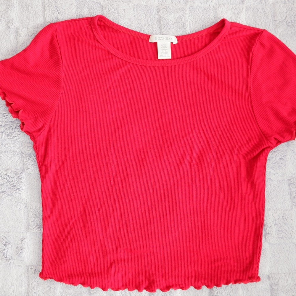 Bozzolo Vibrant Red Short Sleeve Tee